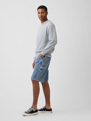 Lavado medio - Gap 9 inch Denim Carpenter Shorts - Imagen 4 de 6