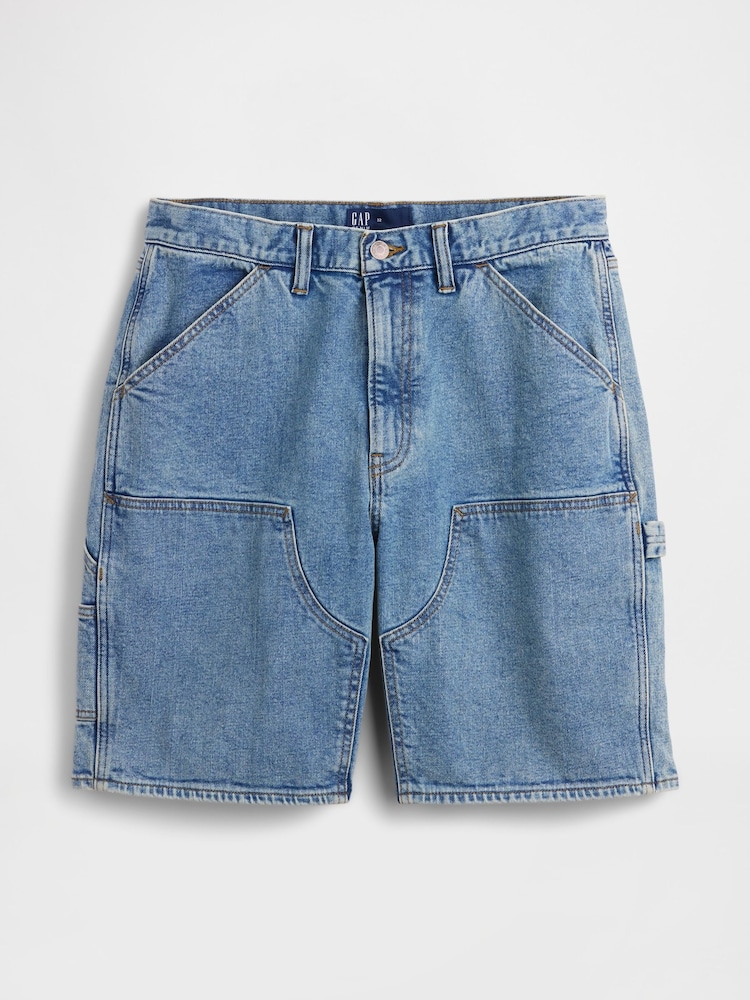 Lavado medio - Gap 9 inch Denim Carpenter Shorts - Imagen 6 de 6