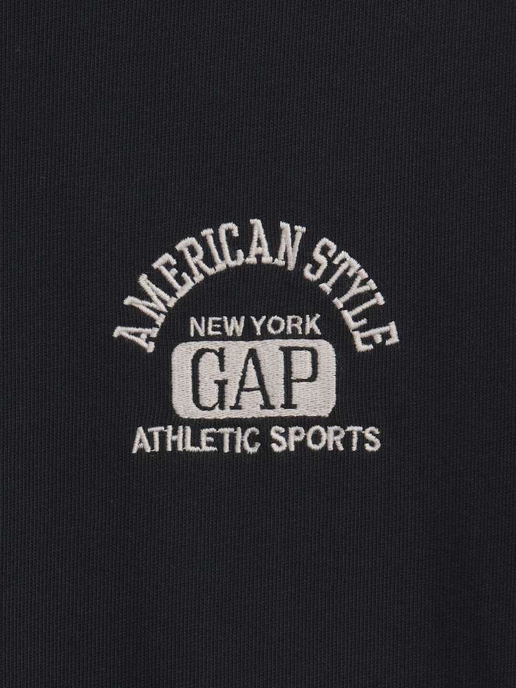črna - Gap Heavyweight Logo Relaxed Boxy T-Shirt - Slika 4 iz 4