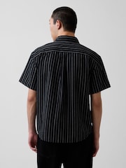 Gap Black Seersucker Holiday Shirt - Image 2 of 4