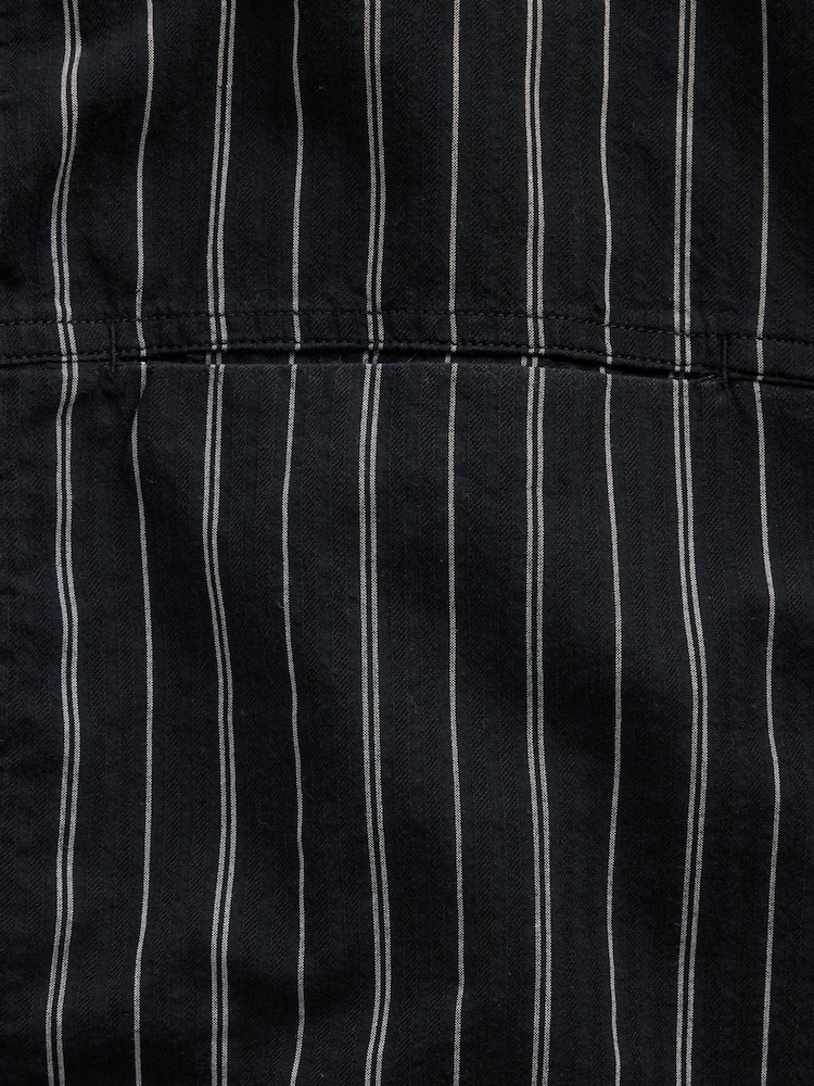 Gap Black Seersucker Holiday Shirt - Image 4 of 4 Gap Black Seersucker Holiday Shirt - Image 4 of 4