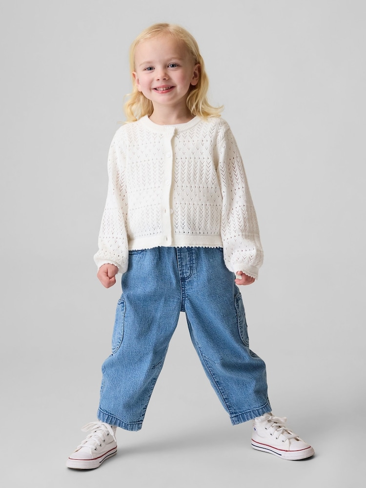 Gap Brannan Bear Pocket Pull-On Barrel Jeans (6mths-5yrs) - Imagen 1 de 4