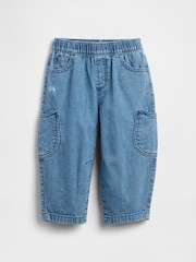 Gap Brannan Bear Pocket Pull-On Barrel Jeans (6mths-5yrs) - Imagen 2 de 4