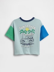 Gap Light Grey Oversized Graphic T-Shirt (6mths-5yrs) - Image 2 of 2