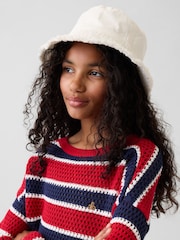 Gap White Bucket Hat - Image 1 of 4
