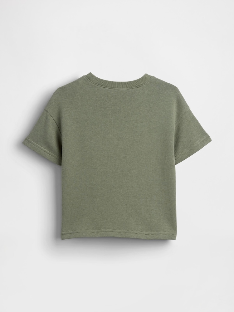 Zielony - Bluza Gap z tkaniny frotte z krótkim rękawem (6 mies. – 5 lat) - Obraz 2 z 3 Zielony - Bluza Gap z tkaniny frotte z krótkim rękawem (6 mies. – 5 lat) - Obraz 2 z 3