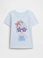 Gap Blue Graphic Short Sleeve T-Shirt (6mths-5yrs) - Image 1 of 3