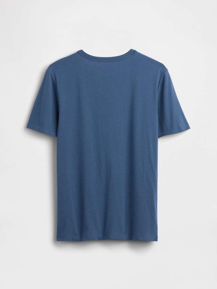 Gap Blue Shark Graphic Short Sleeve T-Shirt (4-13yrs) - Image 2 of 3