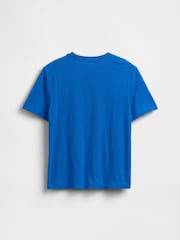 Blue Shark Graphic Short Sleeve T-Shirt (4-13yrs) - Image 2 of 3