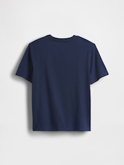 Navy Basketbal Graphic Short Sleeve T-Shirt (4-13yrs) - Image 2 of 3