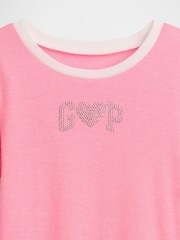Gap Pink Ringer Graphic Short Sleeve T-Shirt (4-13yrs) - Image 4 of 4