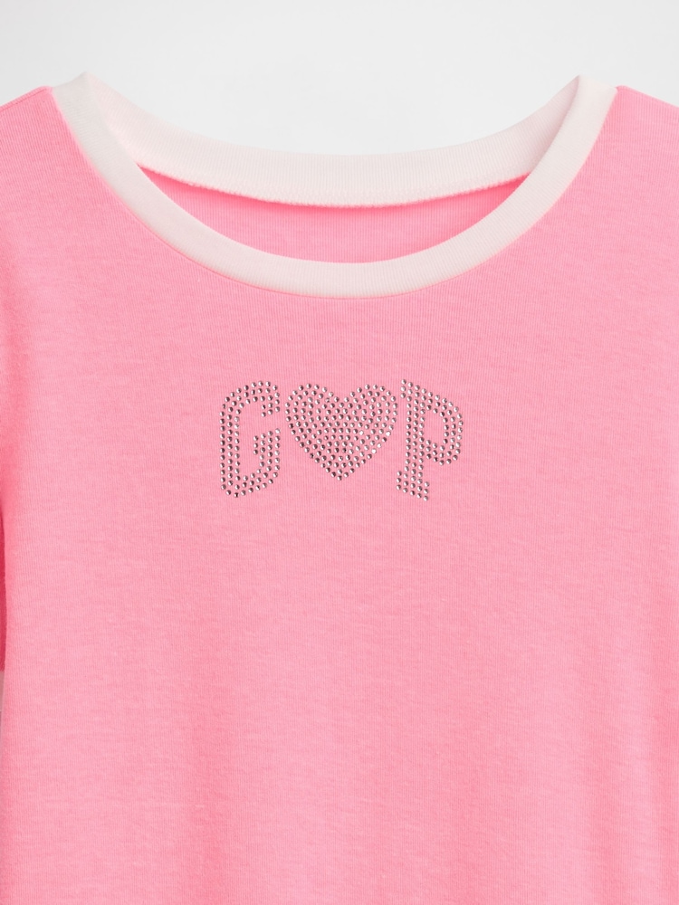 Gap Pink Ringer Graphic Short Sleeve T-Shirt (4-13yrs) - Image 4 of 4
