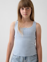 Azul - Gap Pointelle Vest (4-13yrs) - Imagen 1 de 4