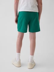 Gap Green Relaxed Graphic French Terry Pull On Shorts (4-13yrs) - Image 2 of 5