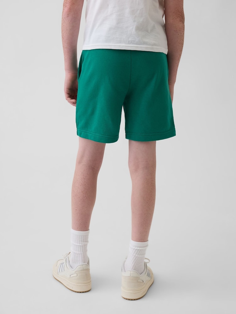 Gap Green Relaxed Graphic French Terry Pull On Shorts (4-13yrs) - Image 2 of 5