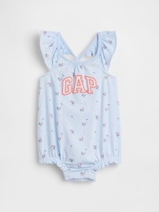 Gap Blue Logo Bubble One-Piece (0-24mths) - Image 1 of 2