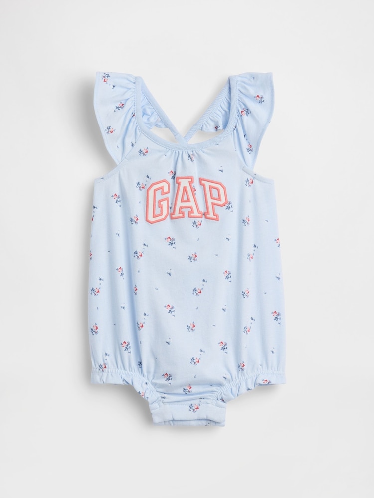 Gap Blue Logo Bubble One-Piece (0-24mths) - Image 1 of 2