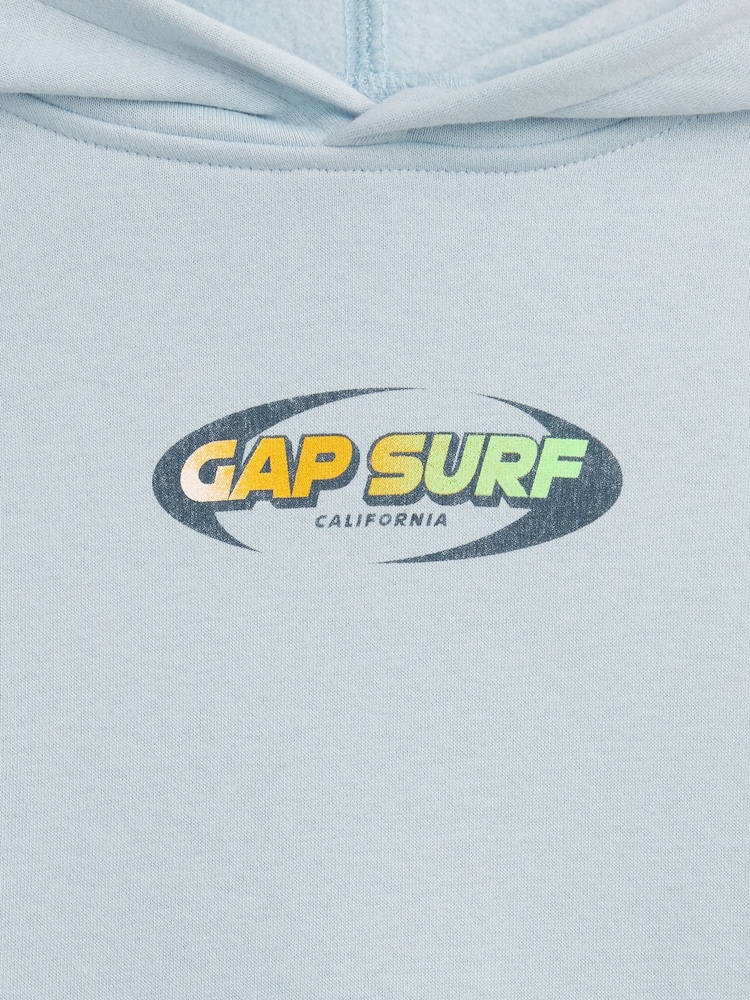 Gap Blue Surf Relaxed Graphic Hoodie (4-13yrs) - Image 3 of 3 Gap Blue Surf Relaxed Graphic Hoodie (4-13yrs) - Image 3 of 3