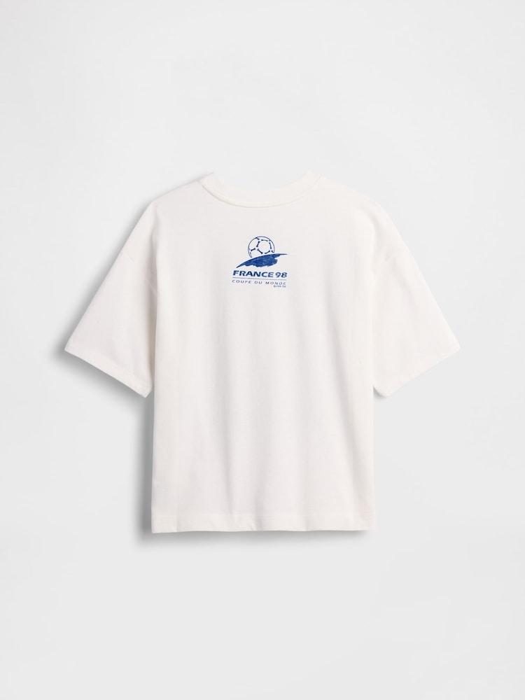 Gap White France FIFA WORLD CUP™ Graphic Short Sleeve T-Shirt (4-13yrs) - Image 2 of 2