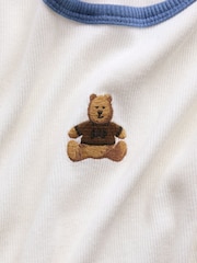 Gap White Embroidered Rib T-Shirt (4-13yrs) - Image 4 of 4