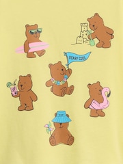 Gap Yellow Beach Bears Graphic Short Sleeve T-Shirt (6mths-5yrs) - Image 3 of 3