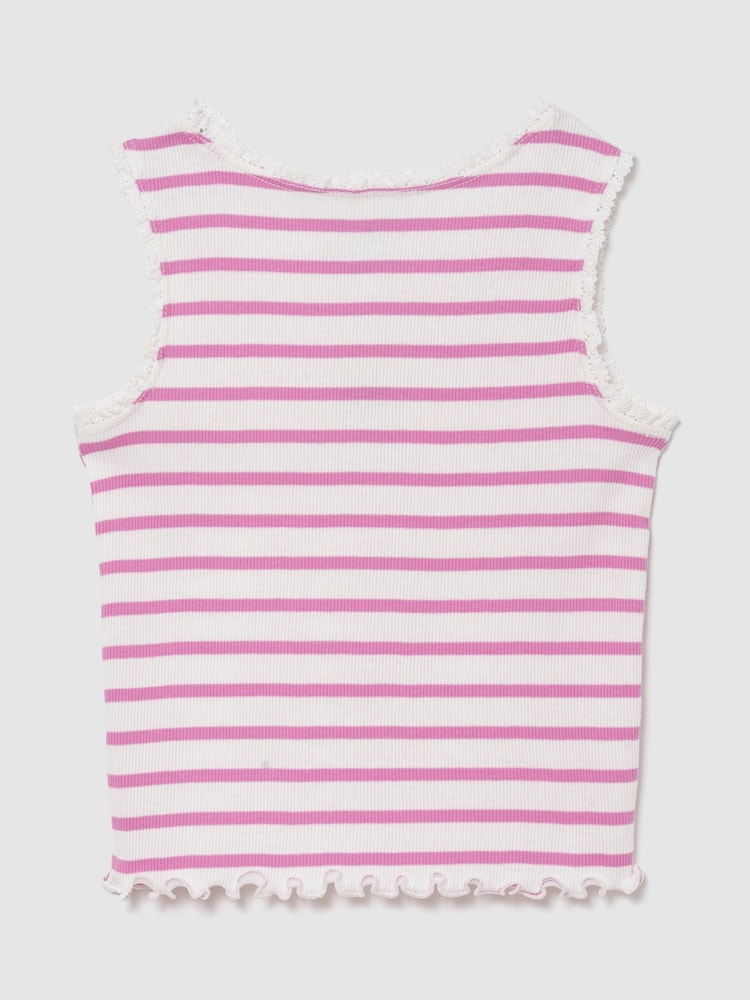 Rosa - Gap Graphic Logo Rib Vest (6mths-5yrs) - Imagen 2 de 3
