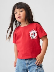 Minnie Mouse™ rouge - T-shirt Gap graphique à manches courtes (6mois5ans) - Image 1 de 7