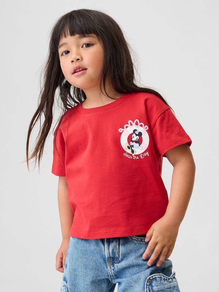 Minnie Mouse™ rouge - T-shirt Gap graphique à manches courtes (6mois5ans) - Image 1 de 7