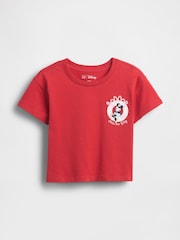 Minnie Mouse™ rouge - T-shirt Gap graphique à manches courtes (6mois5ans) - Image 2 de 7