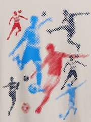 Grey Football Graphic Short Sleeve T-Shirt (4-13yrs) - Image 3 of 3