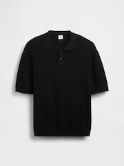 Gap Black Relaxed Polo Shirt (4-13yrs) - Image 4 of 4