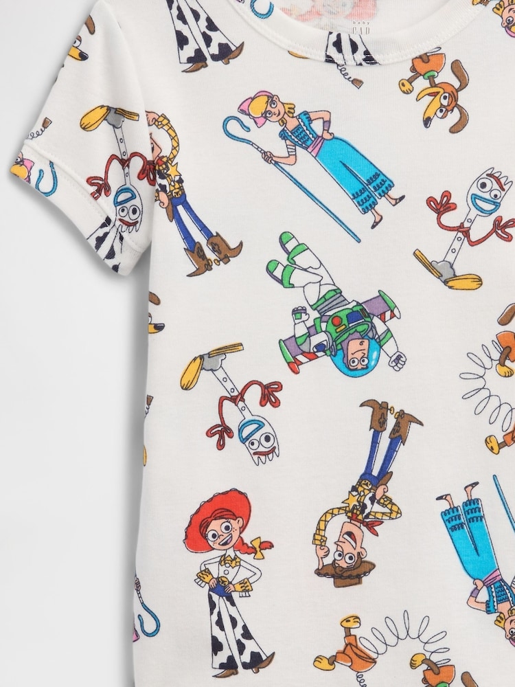 Gap White Disney Toy Story Cotton Pyjamas Set (6mths-5yrs) - Image 3 of 3