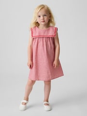 Gap Red Linen-Cotton Gingham Sailor Dress (6mths-5yrs) - Image 1 of 4