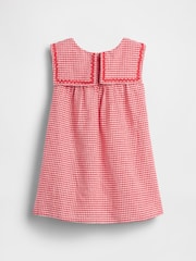 Gap Red Linen-Cotton Gingham Sailor Dress (6mths-5yrs) - Image 3 of 4