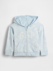 Gap Blue Relaxed Logo French Terry Zip Hoodie (6mths-5yrs) - Image 1 of 3