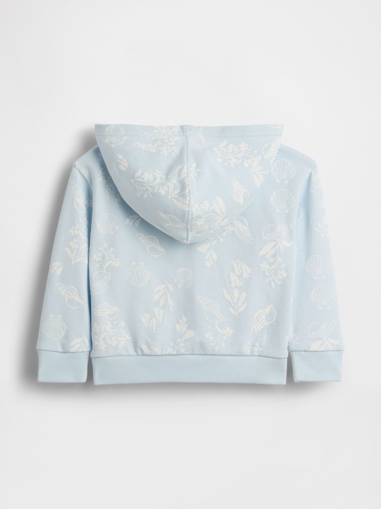 Gap Blue Relaxed Logo French Terry Zip Hoodie (6mths-5yrs) - Image 2 of 3