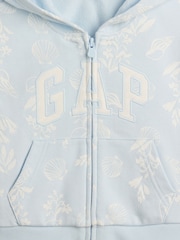 Gap Blue Relaxed Logo French Terry Zip Hoodie (6mths-5yrs) - Image 3 of 3