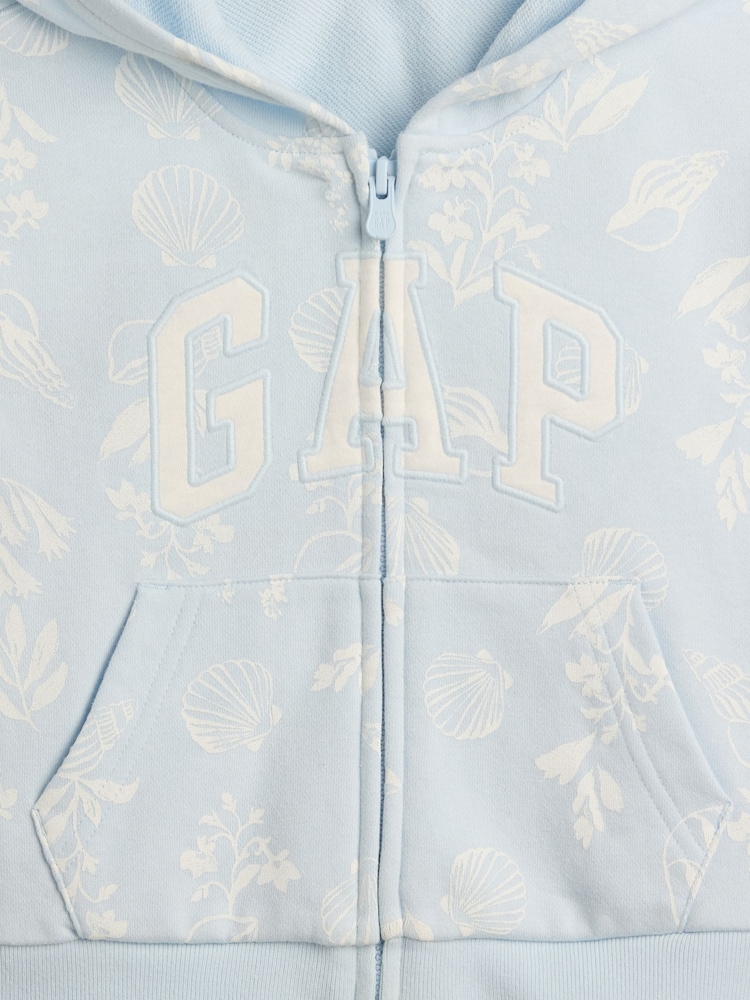 Gap Blue Relaxed Logo French Terry Zip Hoodie (6mths-5yrs) - Image 3 of 3