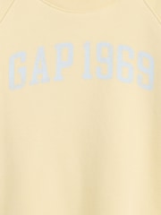 Gap Yellow French Terry Short Sleeve Sweatshirt (6mths-5yrs) - Image 4 of 4