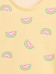 Gap Yellow Watermelon Print Flutter Sleeve T-Shirt (6mths-5yrs) - Image 3 of 3