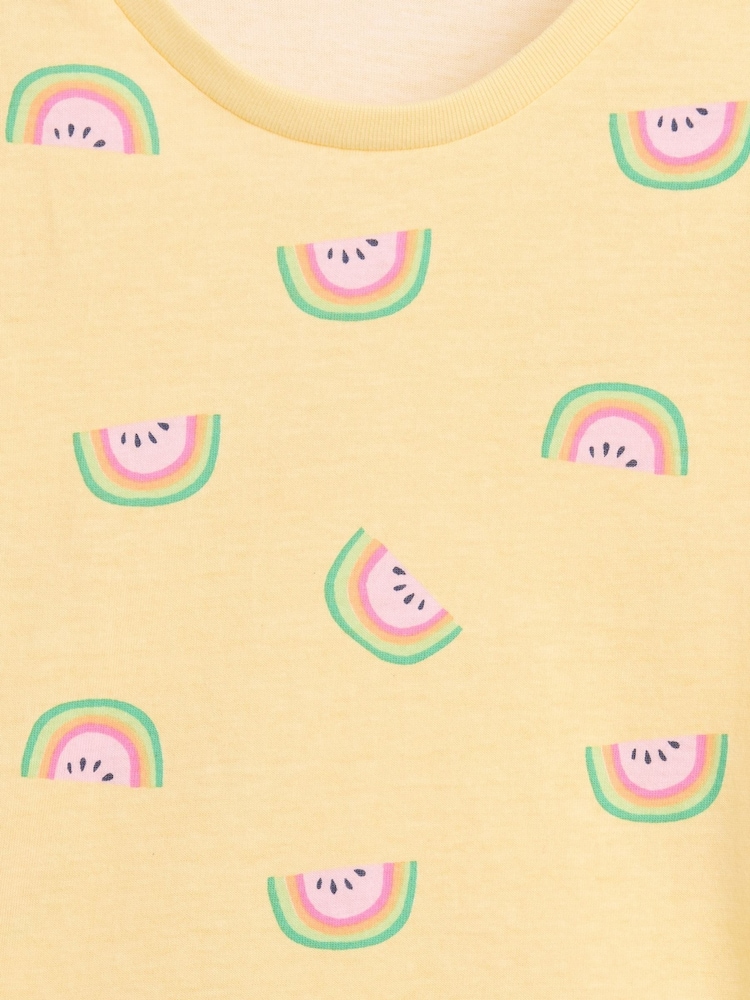 Gap Yellow Watermelon Print Flutter Sleeve T-Shirt (6mths-5yrs) - Image 3 of 3