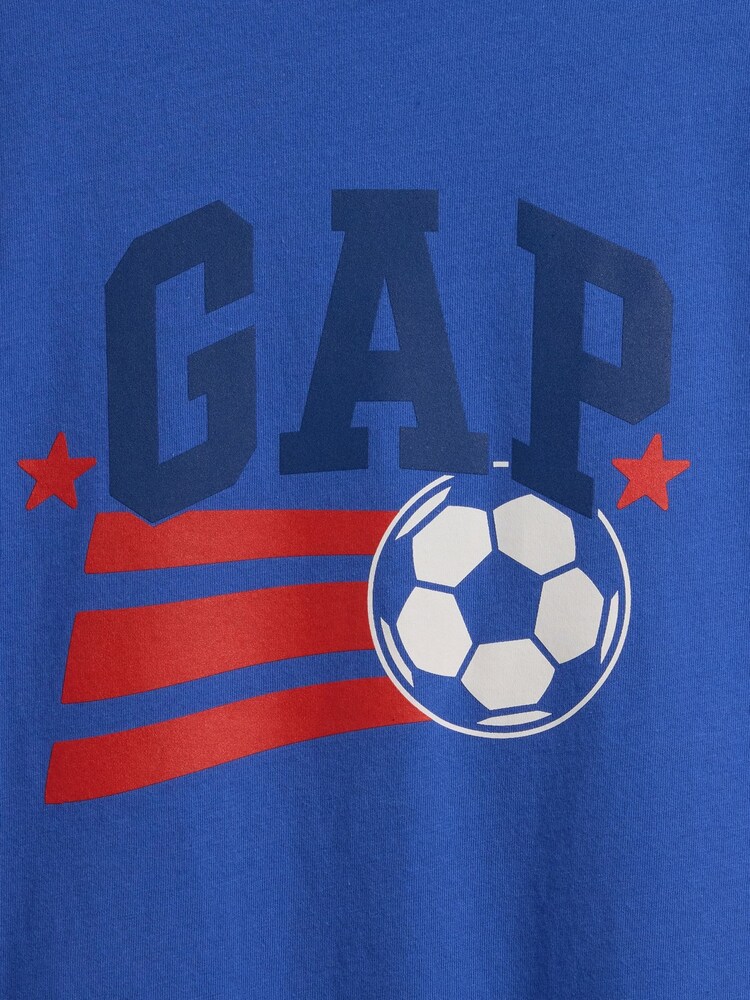 Gap Vivid Blue Graphic Short Sleeve T-Shirt (4-13yrs) - Image 3 of 3