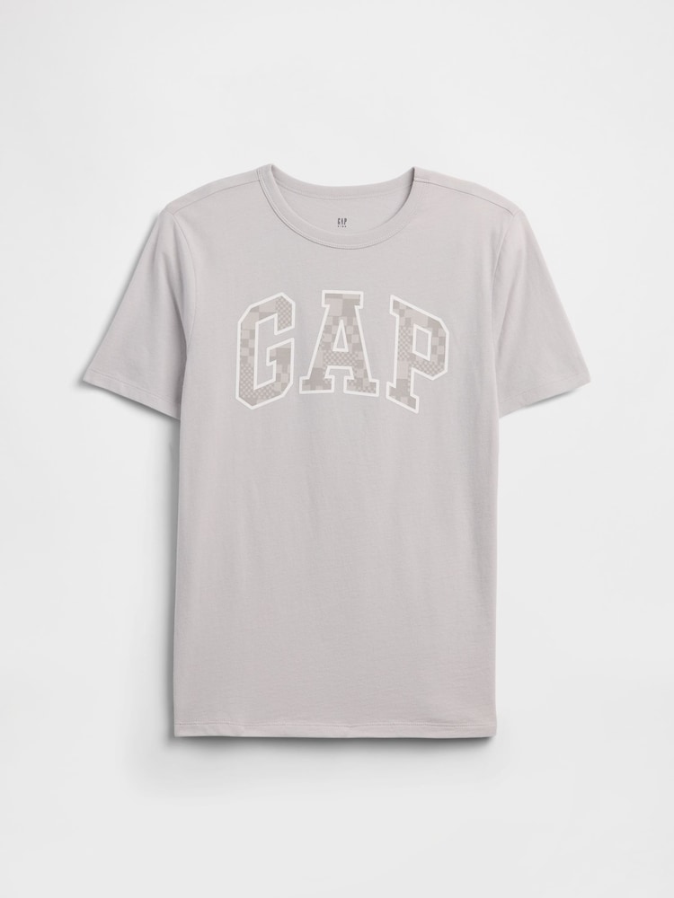 Gap Grey Pixel Graphic Short Sleeve T-Shirt (4-13yrs) - Image 1 of 3