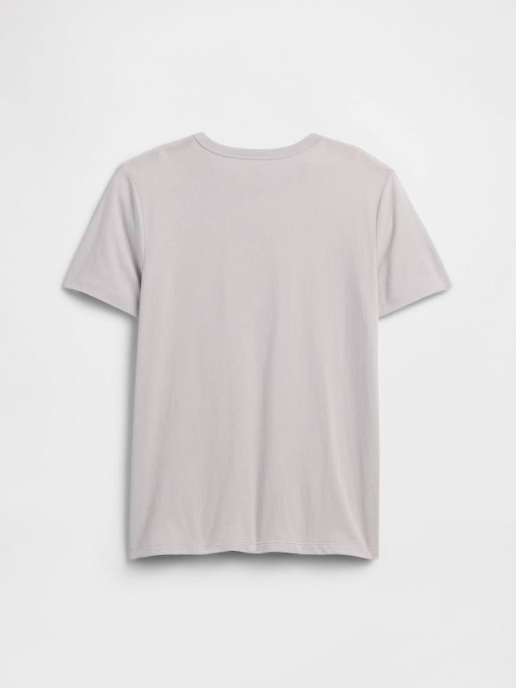 Gap Grey Pixel Graphic Short Sleeve T-Shirt (4-13yrs) - Image 2 of 3