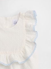 Gap White Eyelet Bib Outfit Set (0-24mths) - Image 3 of 3