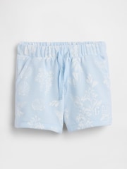Gap Beachy Blue Logo French Terry Pull On Shorts (6mths-5yrs) - Image 1 of 3
