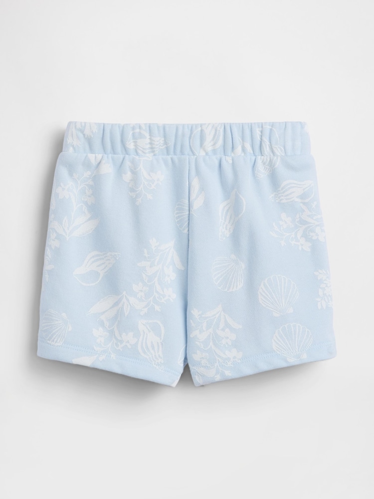 Gap Beachy Blue Logo French Terry Pull On Shorts (6mths-5yrs) - Image 2 of 3