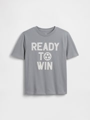 Grey Slogan Graphic Short Sleeve T-Shirt (4-13yrs) - Image 1 of 2