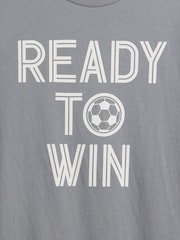 Grey Slogan Graphic Short Sleeve T-Shirt (4-13yrs) - Image 2 of 2