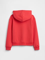 Rosso - Gap Vintage Soft French Terry Logo Hoodie (4-13yrs) - Immagine 2 di 3